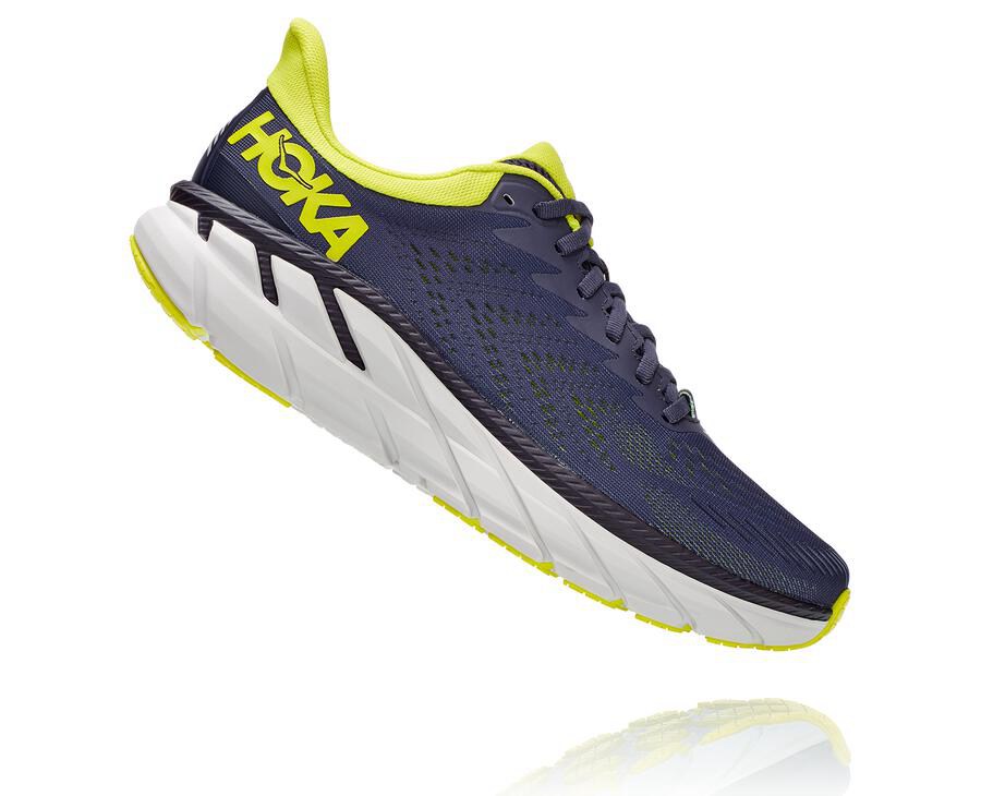 Hoka One One Clifton 7 Löparskor Herr - Marinblå - YHDZR-9541